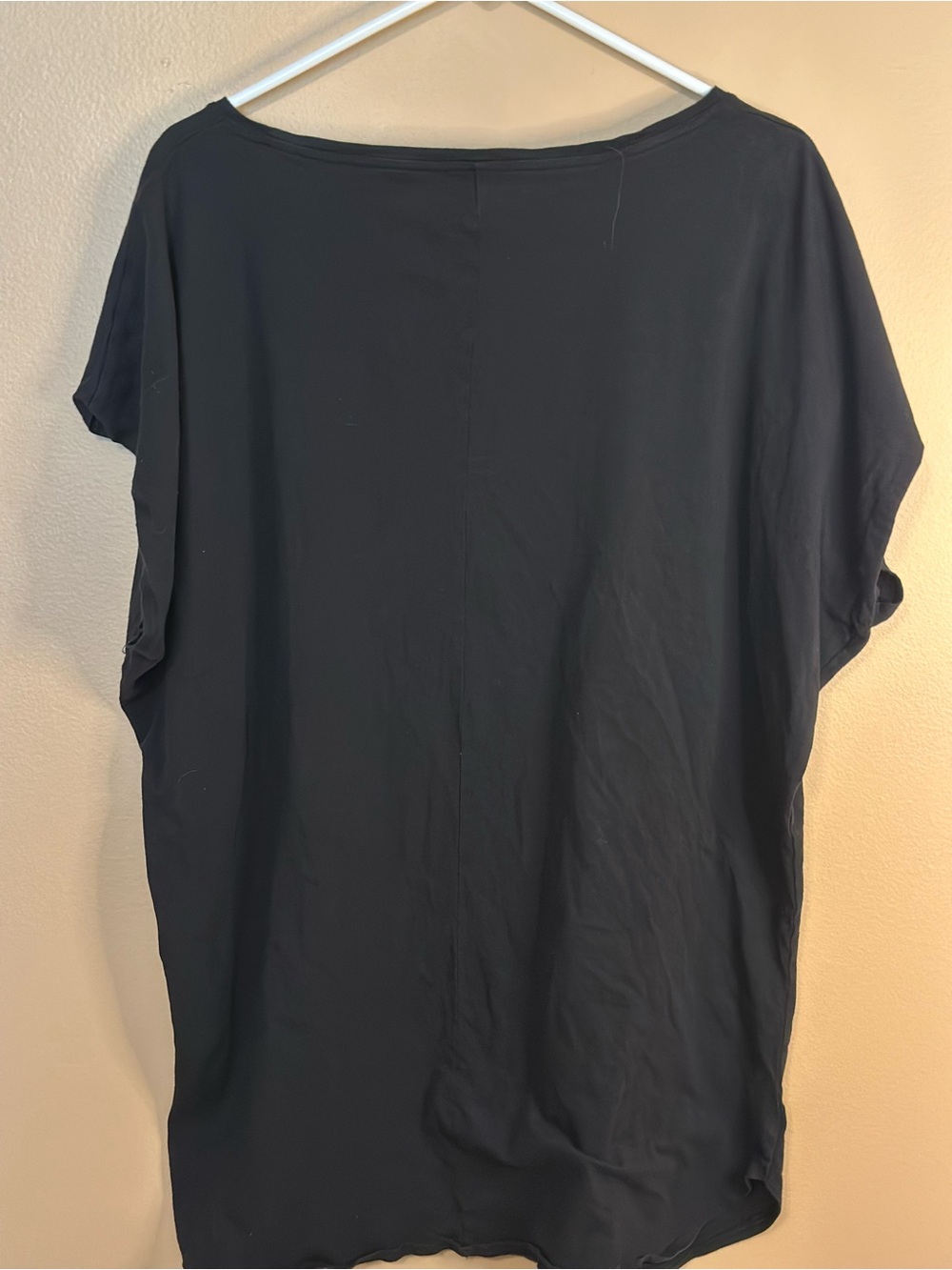 Victoria's Secret Black Short Sleeve speep shirt  with Pink Metallic VS Logo M/L - Picture 5 of 5